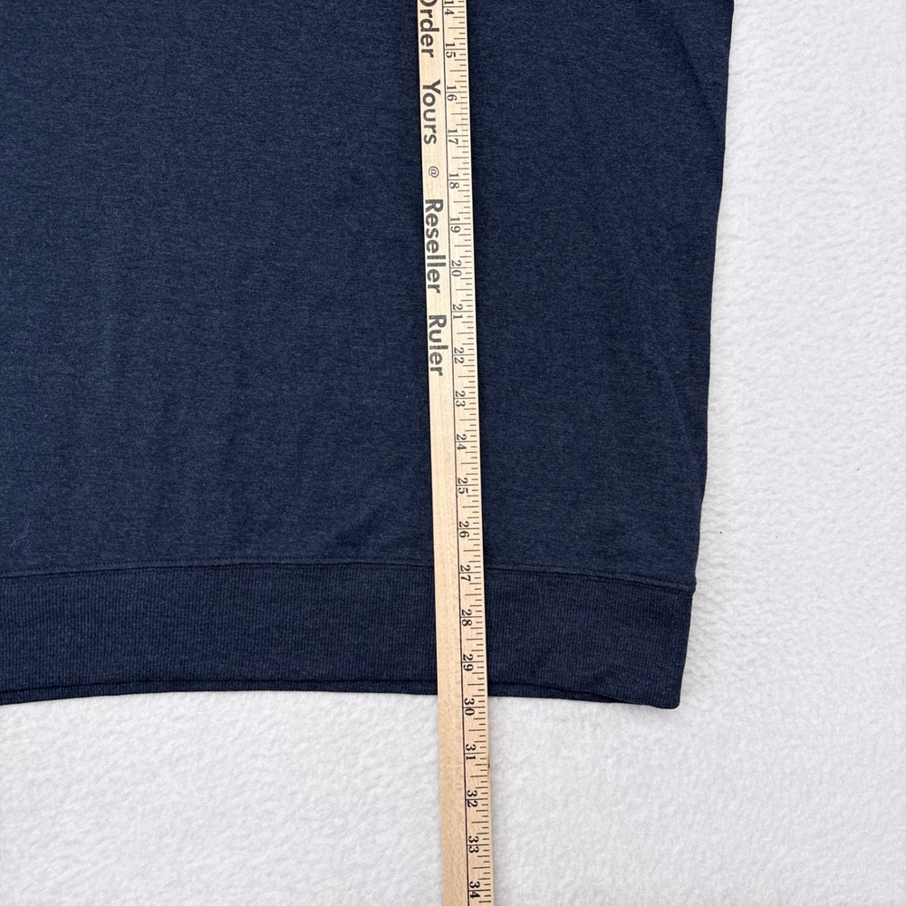 The Normal Brand Pullover Sweater Mens Size XXL Navy Blue 1/4 Zip Menswear Knit - Picture 9 of 9